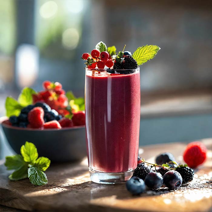 smoothie  fruits rouges