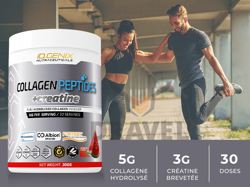 Les avantages du Collagen Peptides + Creatine IO. Genix