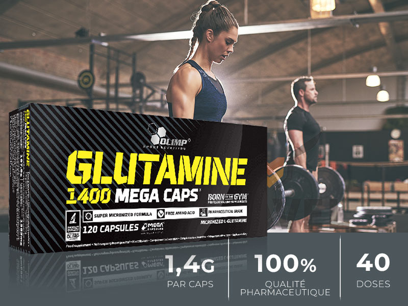 Les avantages de la Glutamine 1400 Mega Caps Olimp