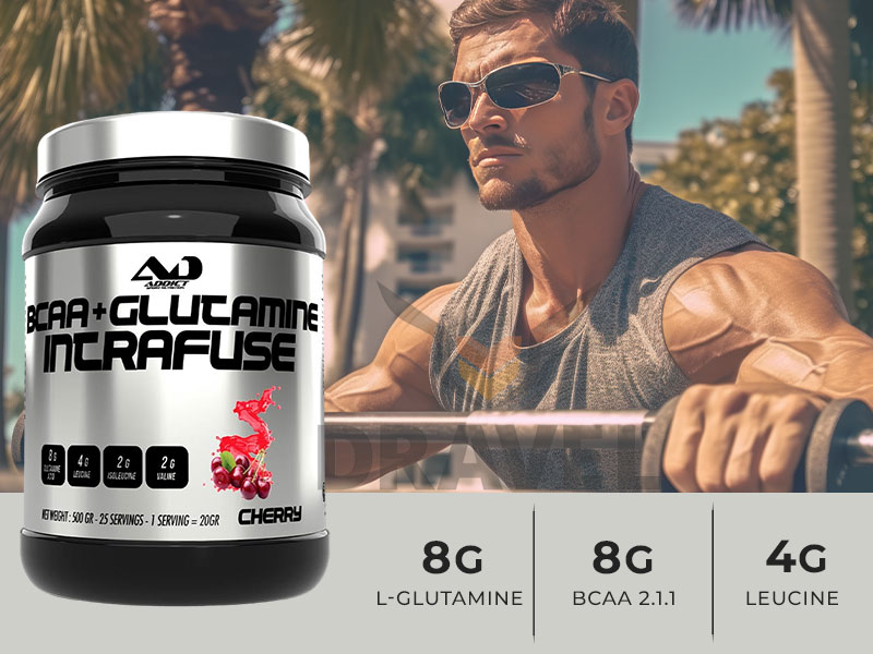 Les avantages de Intrafuse BCAA+Glutamine Addict