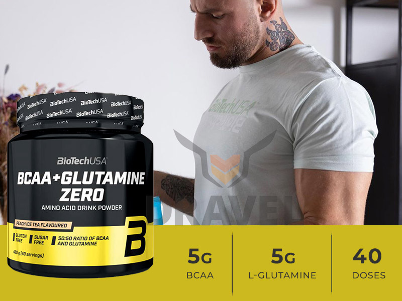 Les avantages du BCAA+Glutamine Zero Biotech USA